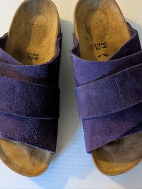 Birkenstock Kyoto Wine Suede Sandal - EU 39 USW Sz 8.5-9 USM 6.5 EUC
